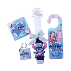 σετ λαμπάδα τρίλιζα μπρελόκ μαγνητάκι stitch