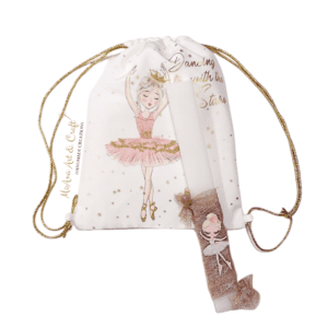 σετ λαμπάδα με σακίδιο για κορίτσια μπαλαρίνα