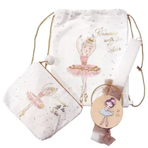 σετ λαμπάδα με σακίδιο και νεσεσερ για κορίτσια μπαλαρίνα