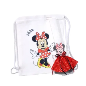 σετ λαμπάδα με πουγκί minnie mouse