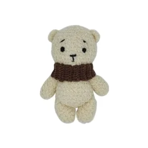 Πλεκτό αρκουδάκι- μπεζ