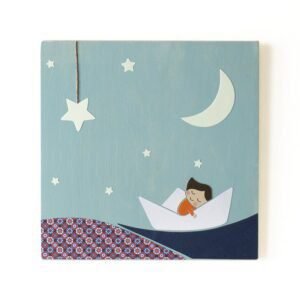 Παιδικός πίνακας "Χάρτινη βαρκούλα"