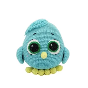 Πλεκτό πουλάκι, Γαλάζιο