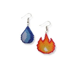 Σκουλαρίκια Φωτιά & Νερό