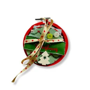 Χριστουγεννιάτικο Άλμπουμ φωτογραφιών σε τελάρο μικρό κόκκινο