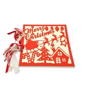 Χριστουγεννιάτικο Άλμπουμ Φωτογραφιών Merry Christmas Τετράγωνο