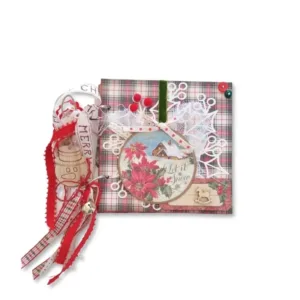 Χριστουγεννιάτικο Άλμπουμ Φωτογραφιών Τετράγωνο με μπάλα