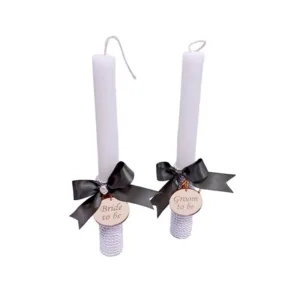 Σετ 2 λαμπάδες για Ζευγάρι, νύφη και γαμπρός