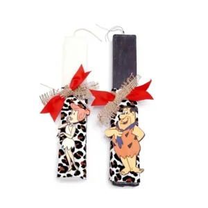 Σετ 2 λαμπάδες για Ζευγάρι, άνθρωπος των σπηλαίων