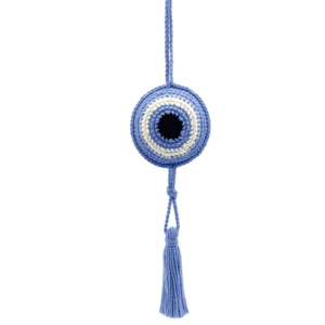 Πλεκτό ματάκι με μακριά φούντα