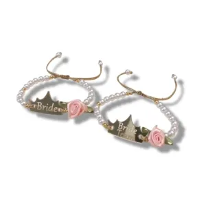 Βραχιόλια για το bachelorette με στέμμα, αυξομειούμενα