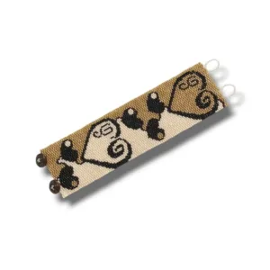 Βραχιόλι κεντημένο με χάντρες miyuki delica, 17,5εκ