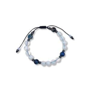 Βραχιόλι με ημιπολύτιμους λίθους Φεγγαρόπετρας και Ίασπις