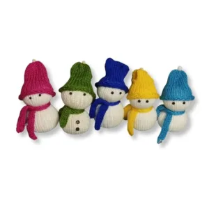 Πλεκτό Κουκλάκι χιονάνθρωπος (18εκ.)