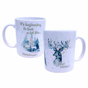 Χριστουγεννιάτικη κούπα Τάρανδοι