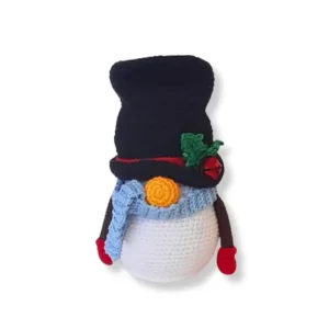 Χριστουγεννιάτικος πλεκτός νάνος/χιονάνθρωπος