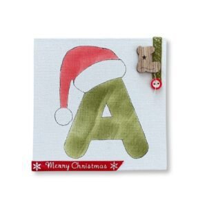 Καμβάς Χριστουγεννιάτικος με Μονόγραμμα