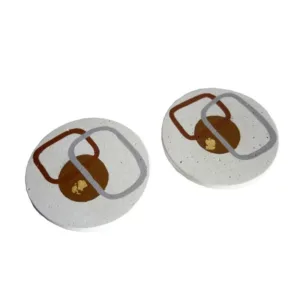 Σετ 2 τσιμεντένια σουβέρ Φ9,5cm "ΑΜΜΟΣ"