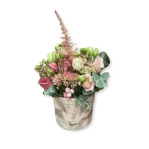 Γλαστράκια εφέ μάρμαρο για διακόσμηση εκδηλώσεων