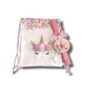 Σετ Τσαντάκι ώμου και λαμπάδα Μονόκερος