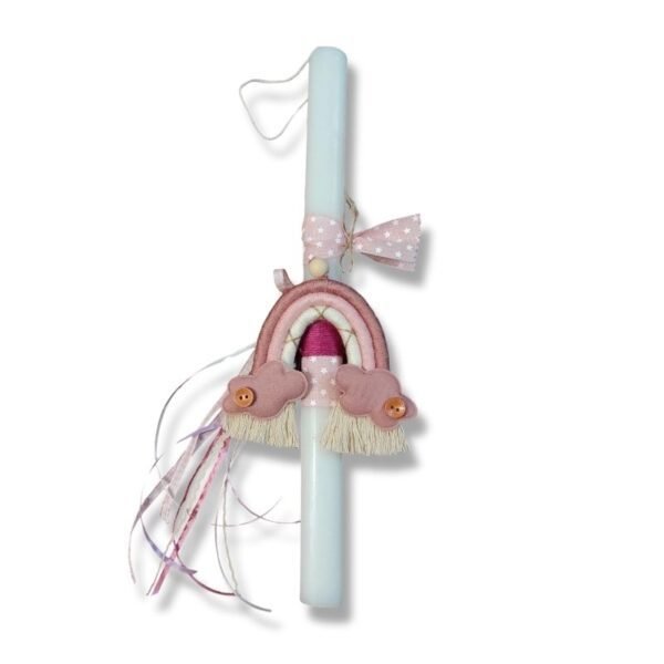 Παιδική λαμπάδα ουράνιο τόξο (39εκ)