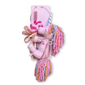 Λαμπάδα με Πλάτη & Λούτρινο Μονόκερο με Γλειφιτζούρι