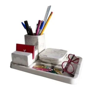 Σετ 5τμχ "Office Organization Kit", Εφέ μάρμαρο