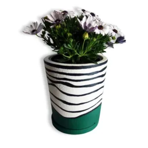 Τσιμεντάνια μεγάλη Γλάστρα - Κασπώ "HAPPY DAY "