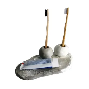 Τσιμεντένια Θήκη Για Οδοντόβουρτσες " YOU + ME "