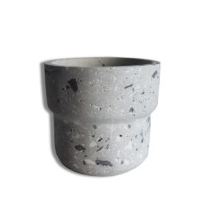Τσιμεντένιο Κασπώ Terrazzo " Light gray-ανθρακί-λευκό"