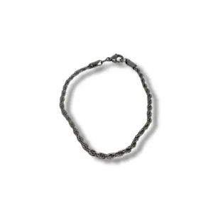 Βραχιόλι με στριφτή ατσάλινη αλυσίδα