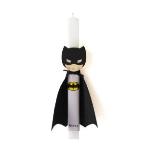 Προσωποποιημένη λαμπάδα με ήρωα Νυχτερίδα 30 εκ