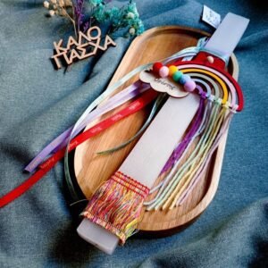 παιδική λαμπάδα με όνομα ουράνιο τόξο