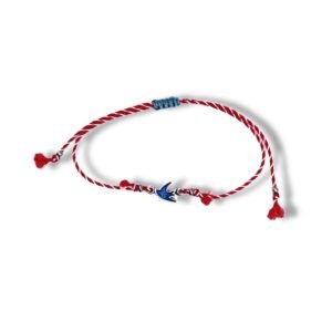 Μαρτάκι με μεταλλικό χελιδόνι