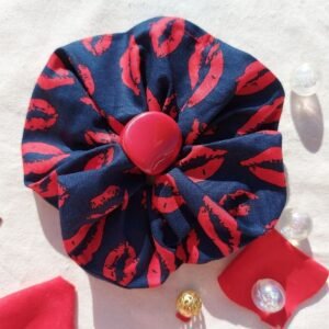 γυναικεία Scrunchies με print Φιλάκια