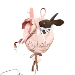 βρεφικό σετ με λαμπάδα λαγουδάκι για κορίτσι