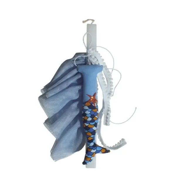 Λαμπάδα με Μονόγραμμα - Γοργόνα