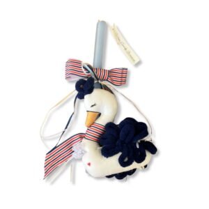 Λαμπάδα Κύκνος με Μπλε φτερά