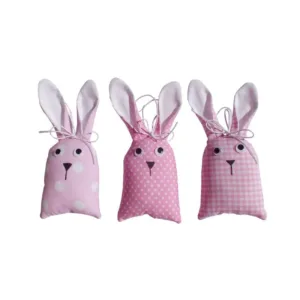 3 Διακοσμητικά Υφασμάτινα Κουνελάκια