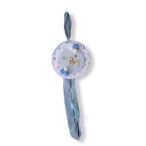 Ξύλινο διακοσμητικό πόρτας για νεογέννητο ''It's a boy''