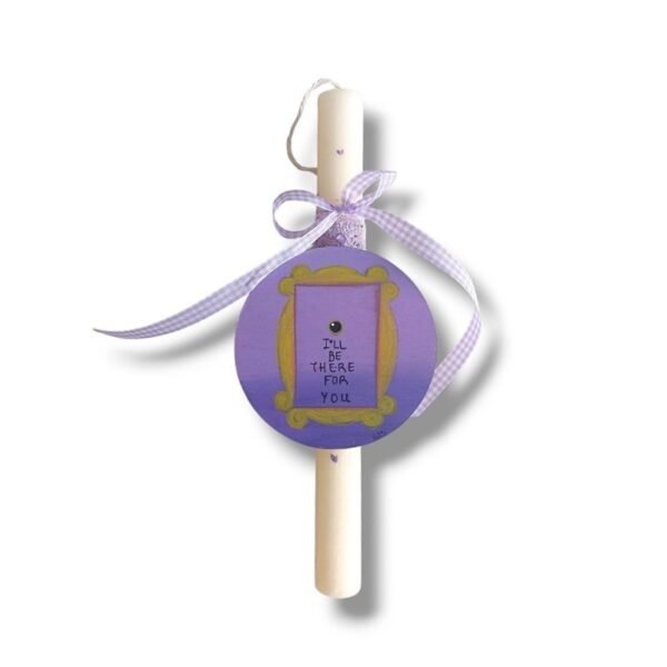 Λαμπάδα αρωματική, ζωγραφισμένο στολίδι για Φιλαράκια