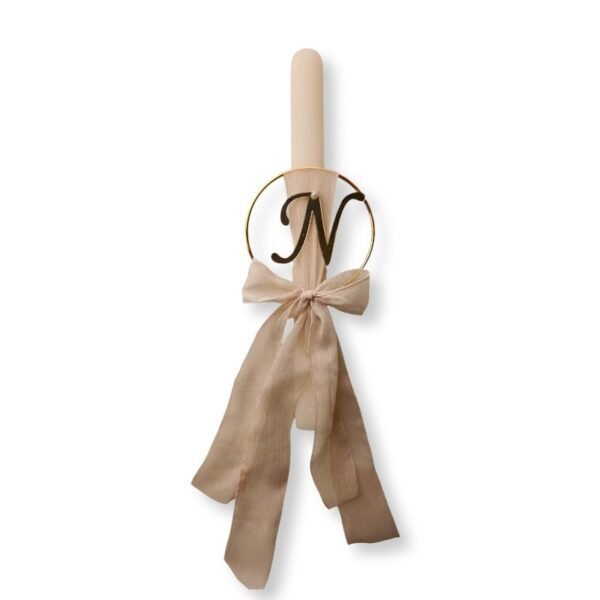 Ρομαντική Λαμπάδα "Χρυσό Μονόγραμμα"