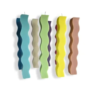 Λαμπάδα αρωματική κυματιστή σε διάφορα χρώματα