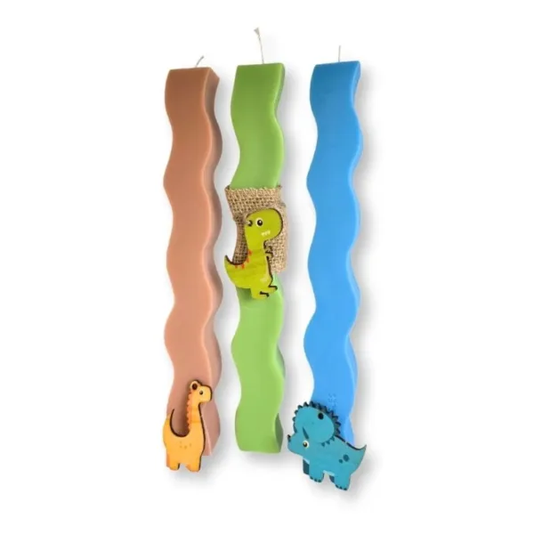 Λαμπάδα αρωματική κυματιστή Δεινόσαυρος