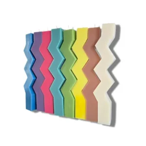 Λαμπάδα αρωματική ζικ-ζακ σε διάφορα χρώματα