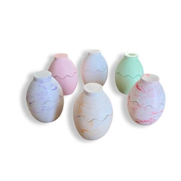 Κερί Σόγιας σε Πασχαλινό αυγό από πορσελάνη