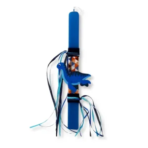 Λαμπάδα με θαλάσσιο δεινόσαυρο από πολυμερικό πηλό