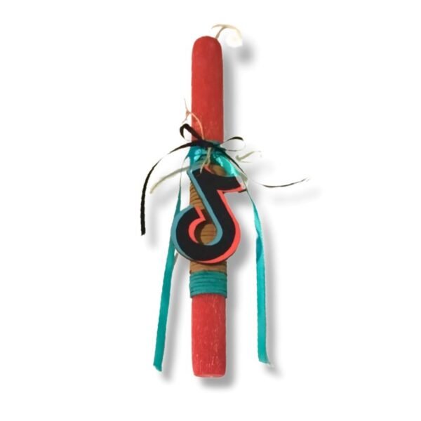 Αρωματική Λαμπάδα Κόκκινη Social media 30εκ