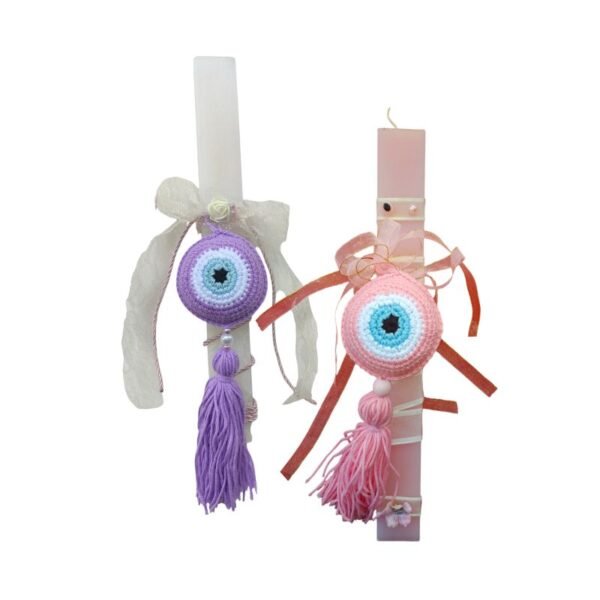 Λαμπάδα με πλεκτό ματάκι, Aποχρώσεις του ροζ