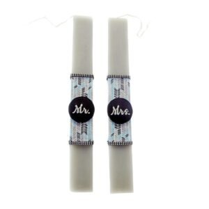 Σετ Λαμπάδες για ζευγάρι "Mr & Mrs"